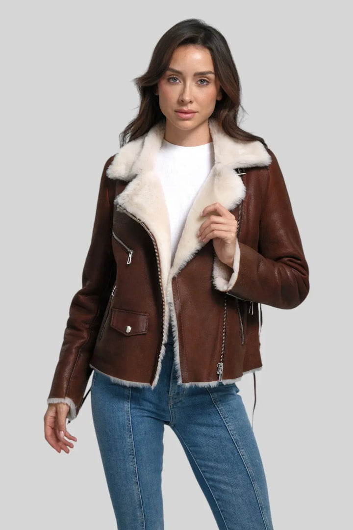 Luisa Sheepskin Jacket Spellezo