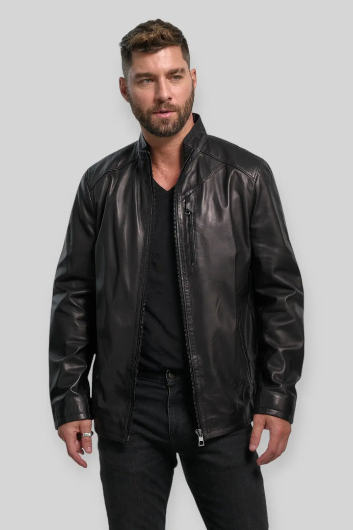 Alberto Leather Utility Jacket Spellezo