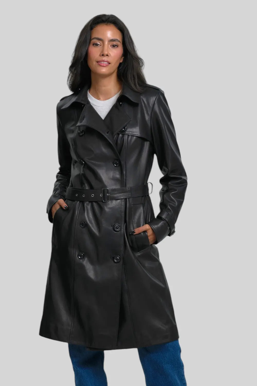 Juliette Nappa Leather Coat Spellezo