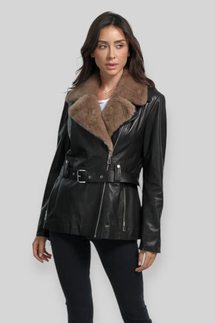 Elda Classic Leather Jacket Spellezo