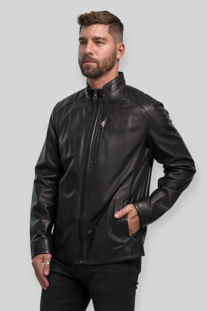 Alberto Leather Utility Jacket Spellezo