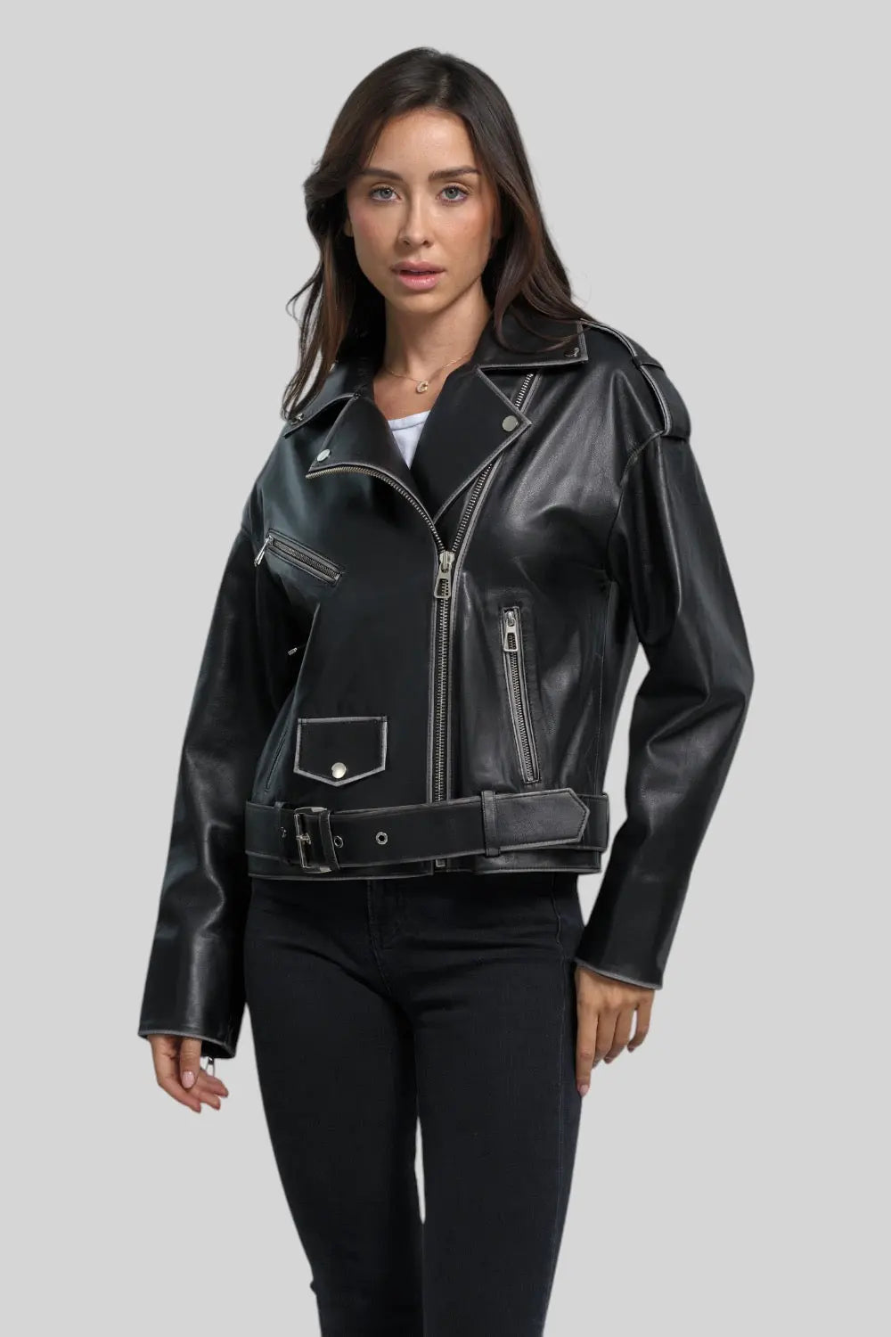 Fiorella Vintage Leather Jacket Spellezo