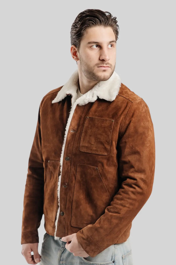 Juliano Suede Sheepskin Jacket Spellezo