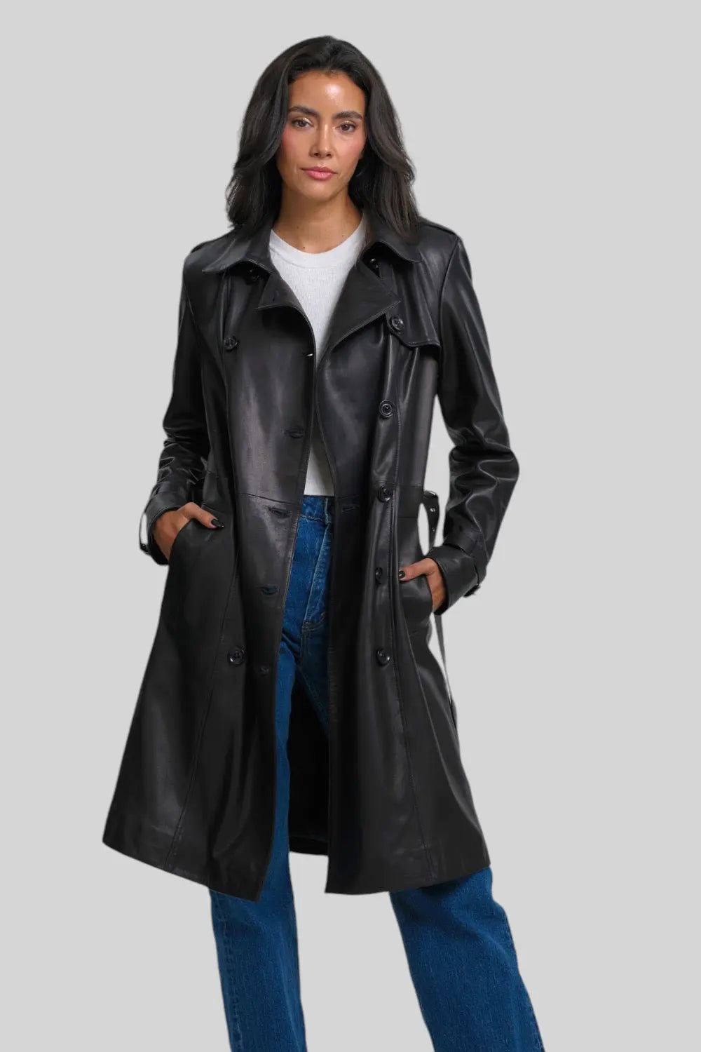 Juliette Nappa Leather Coat Spellezo