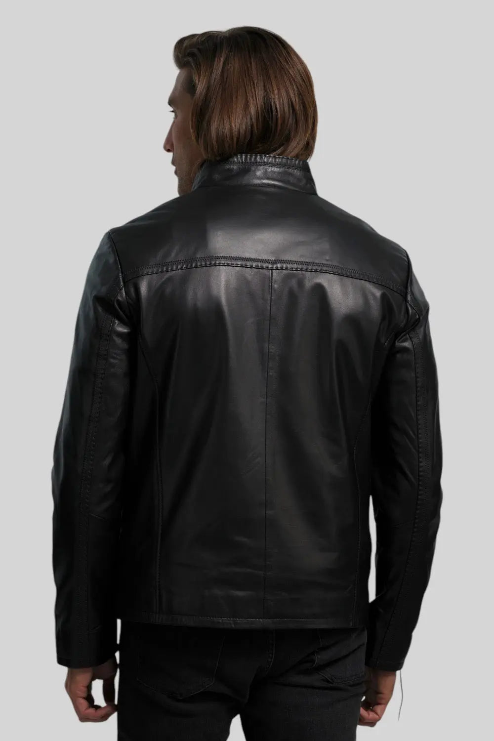 Nereo Leather Utility Jacket Spellezo