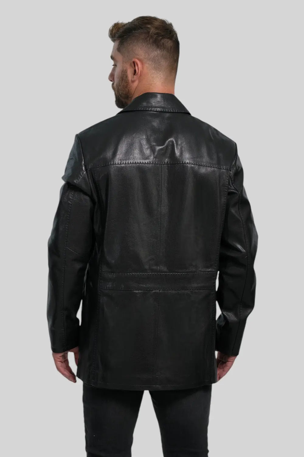 Piero Classic  Leather Coat Spellezo