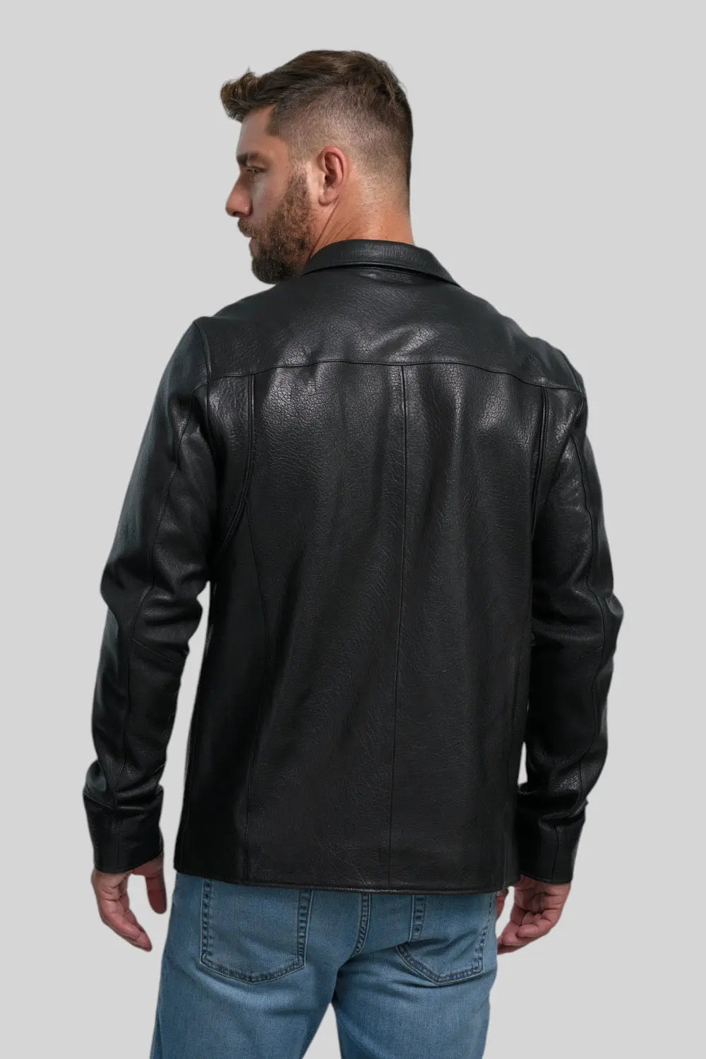 Sergio Classic Leather Jacket Spellezo