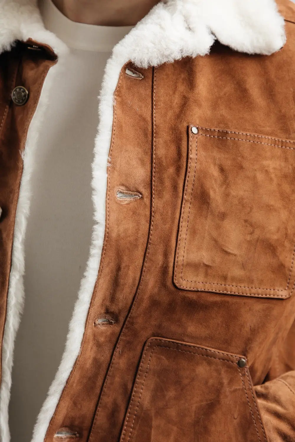 Juliano Suede Sheepskin Jacket Spellezo