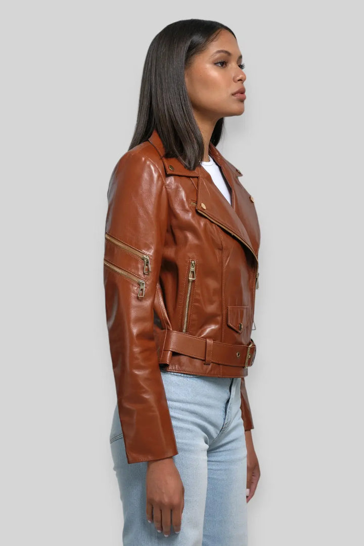 Amélie Leather Rider Jacket Spellezo