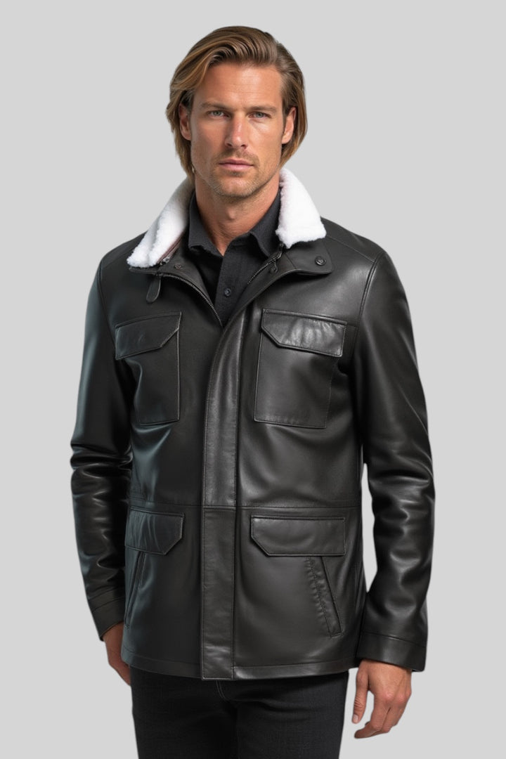 Salvatore Sheepskin Leather Jacket