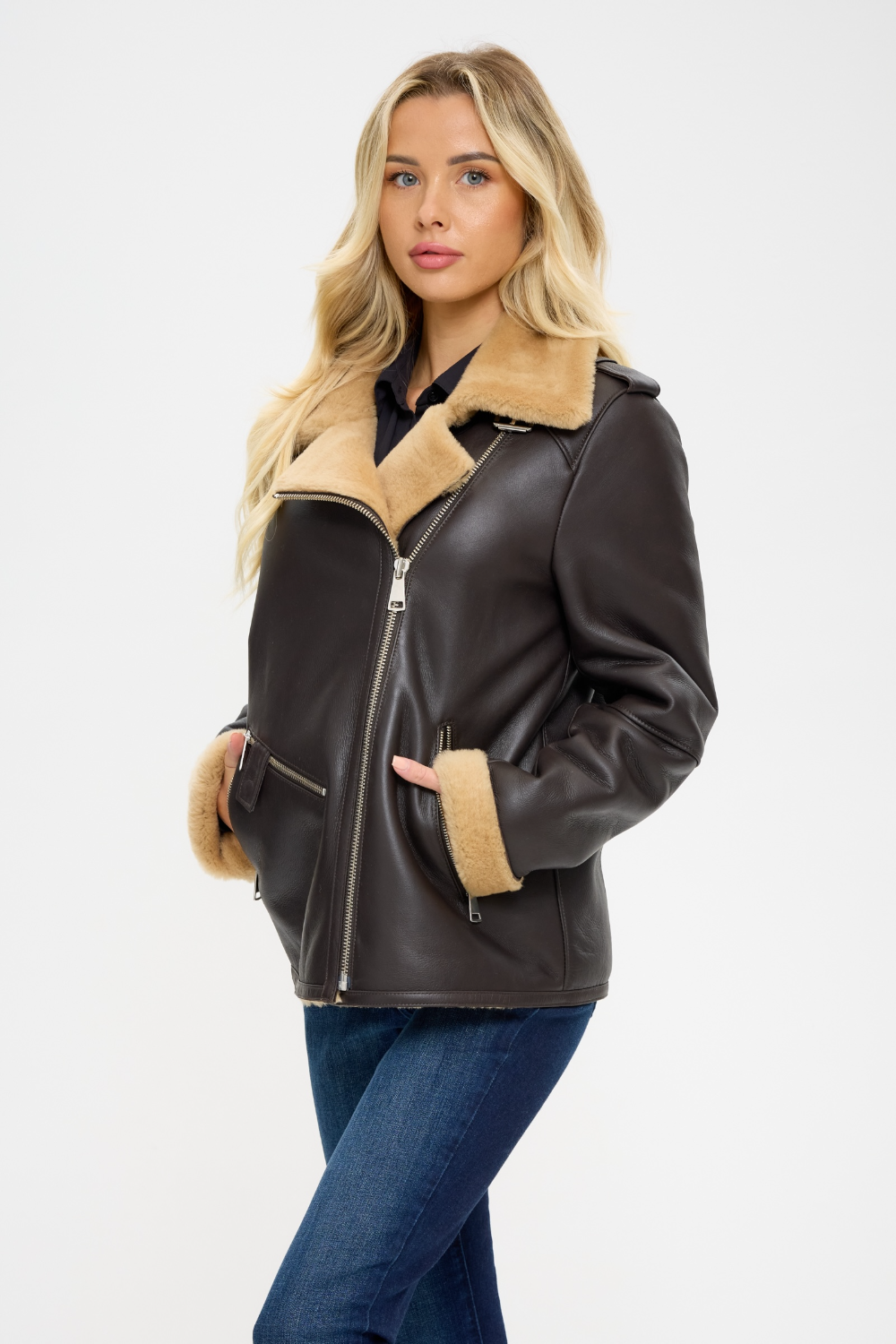 Ava Sheepskin B-3 Jacket