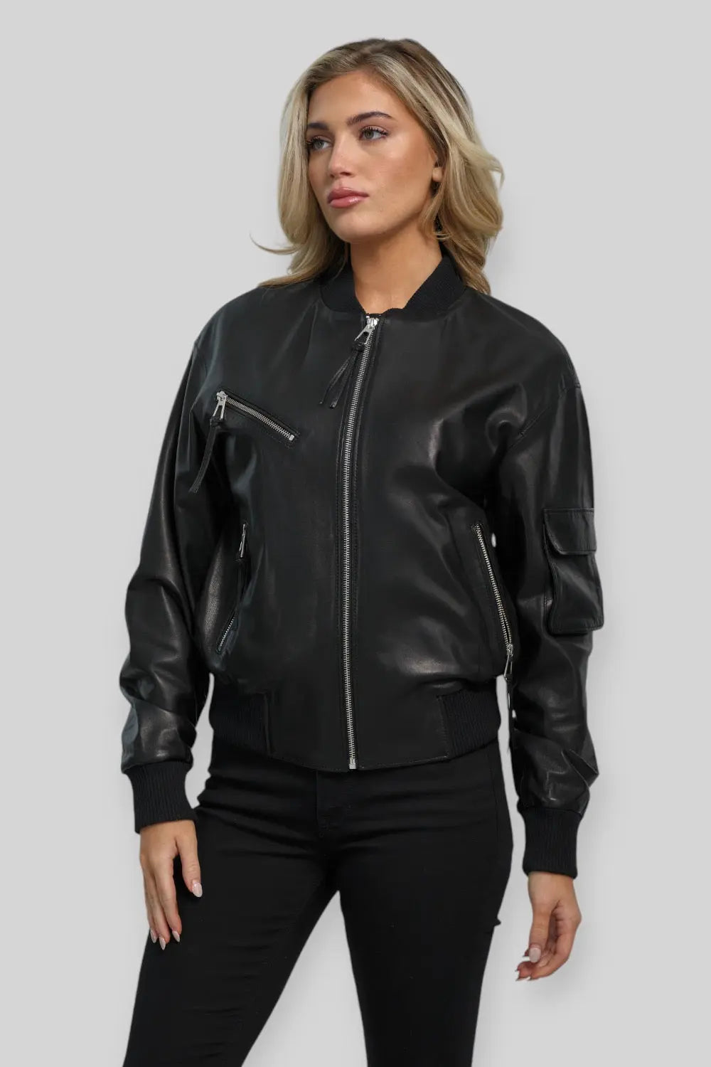 Fabiola Leather B-3 Bomber Spellezo