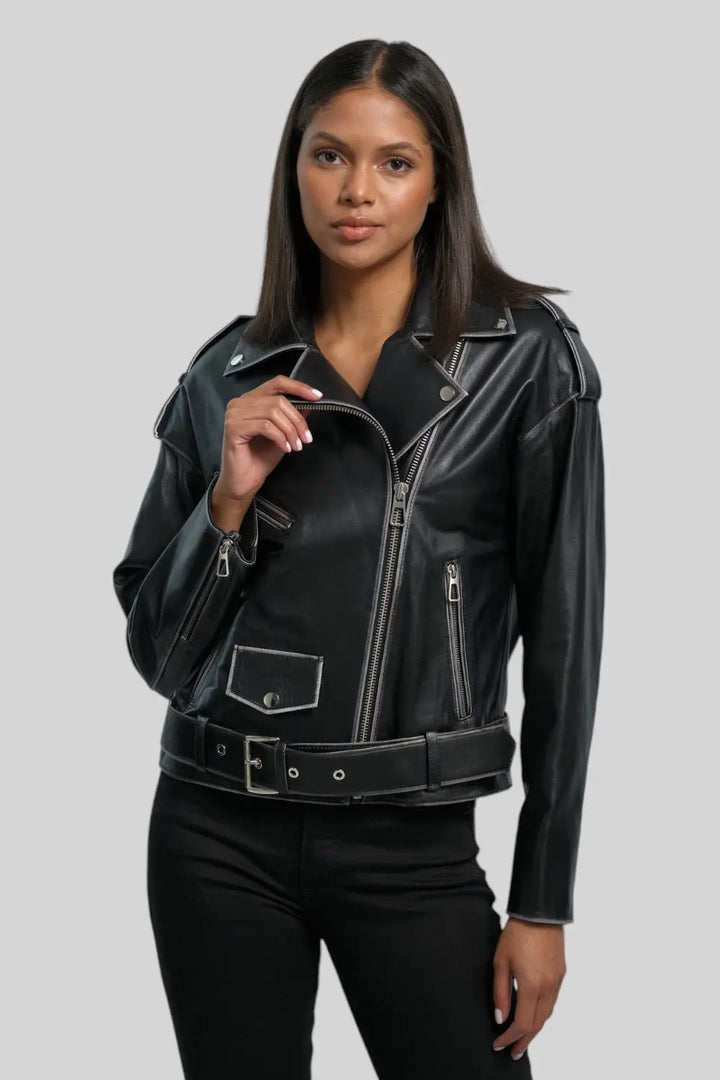 Fiorella Vintage Leather Jacket Spellezo