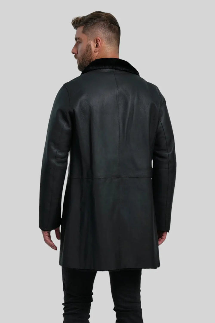 Flavio Classic Sheepskin Leather Coat Spellezo