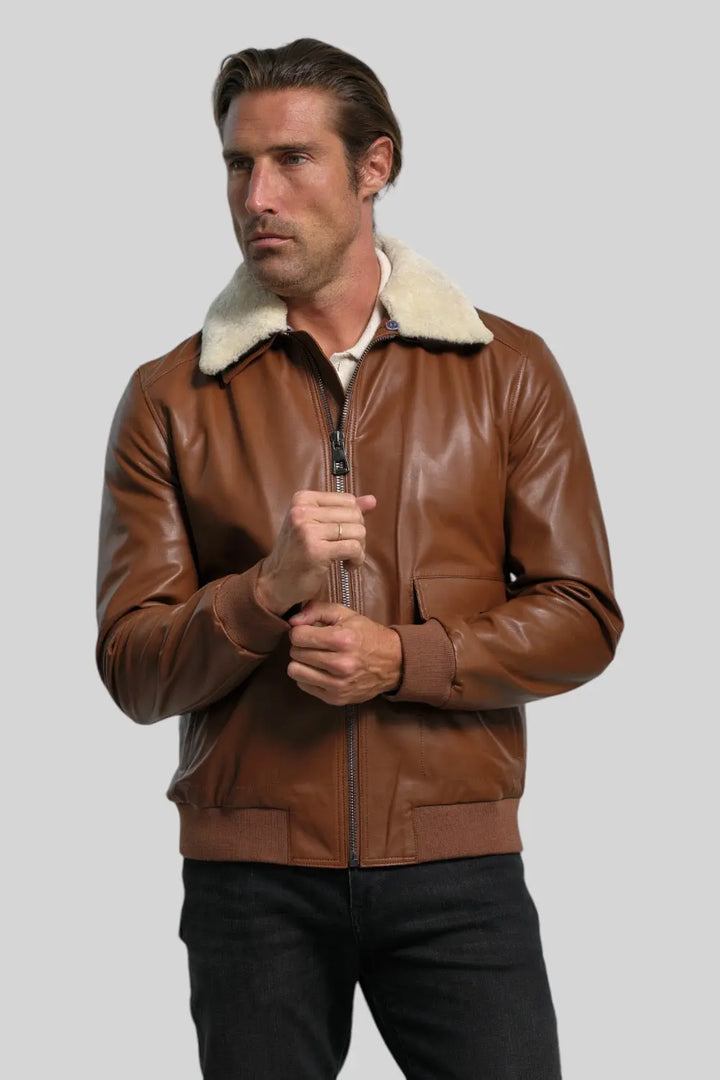 Raffaele Leather Jacket Spellezo