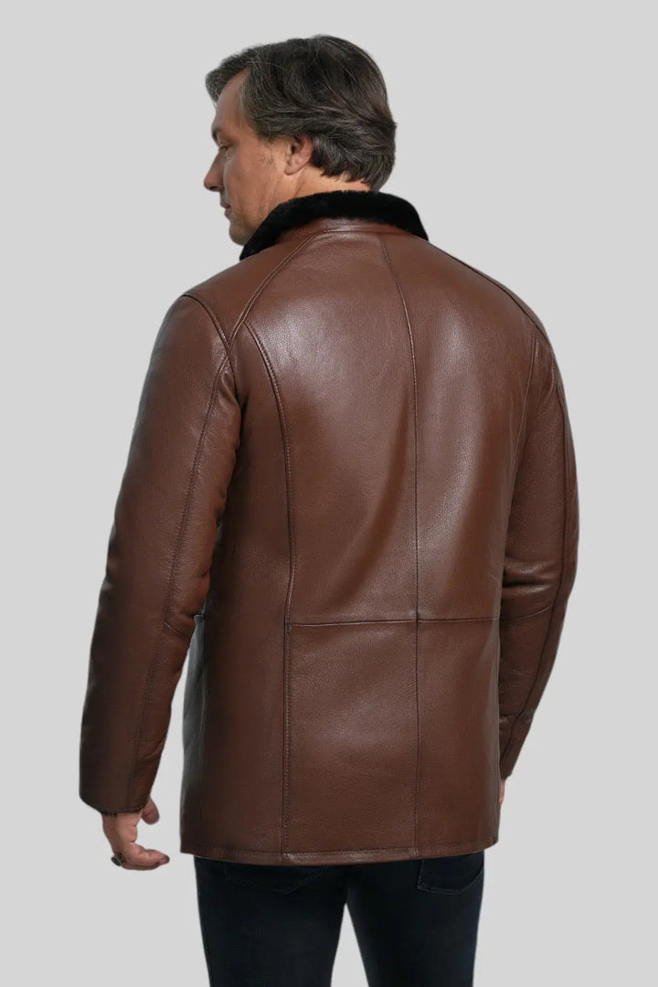 Leone Shearling Leather Jacket Spellezo