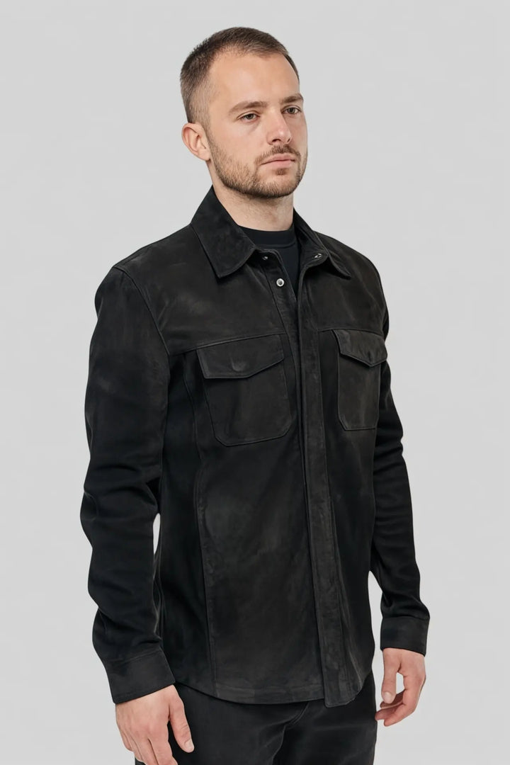 Otávio Suede Leather Jacket Spellezo