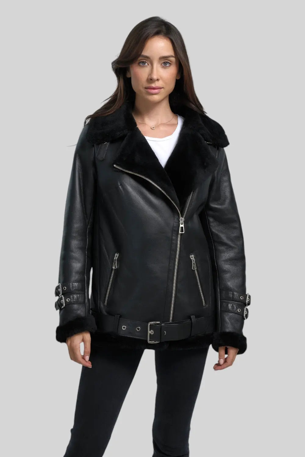 Giulia Sheepskin B-3 Jacket Spellezo