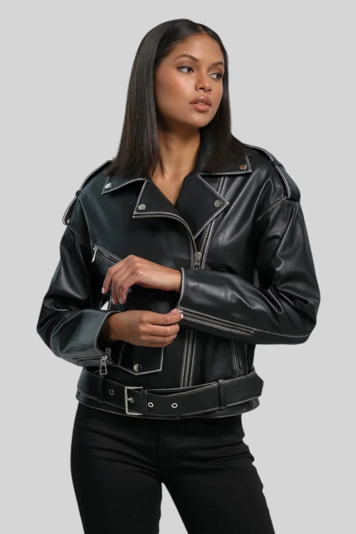 Fiorella Vintage Leather Jacket Spellezo