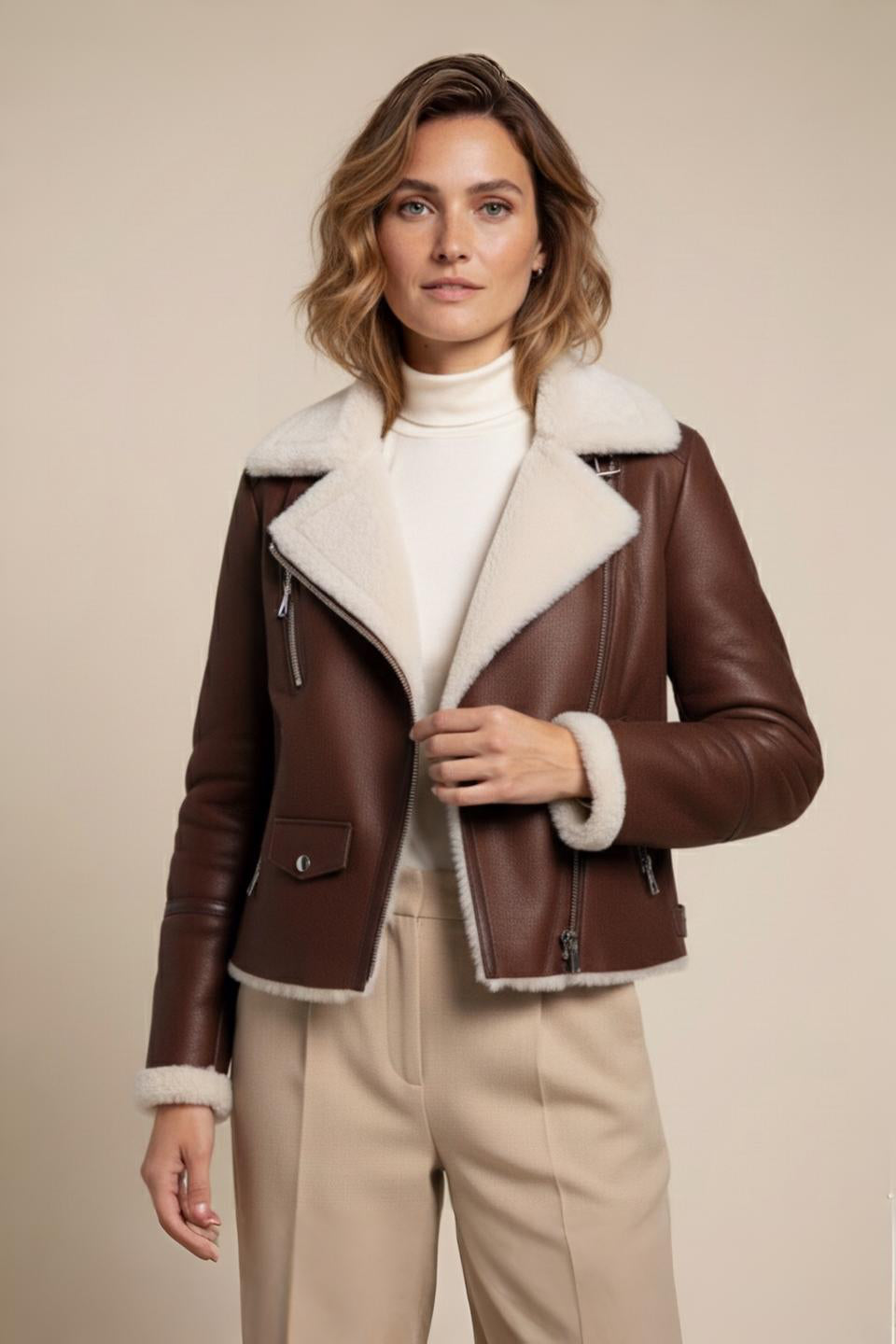Luisa Sheepskin Jacket