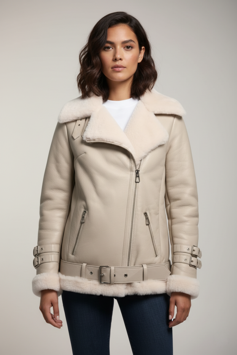 Serena Shearling B-3 Jacket