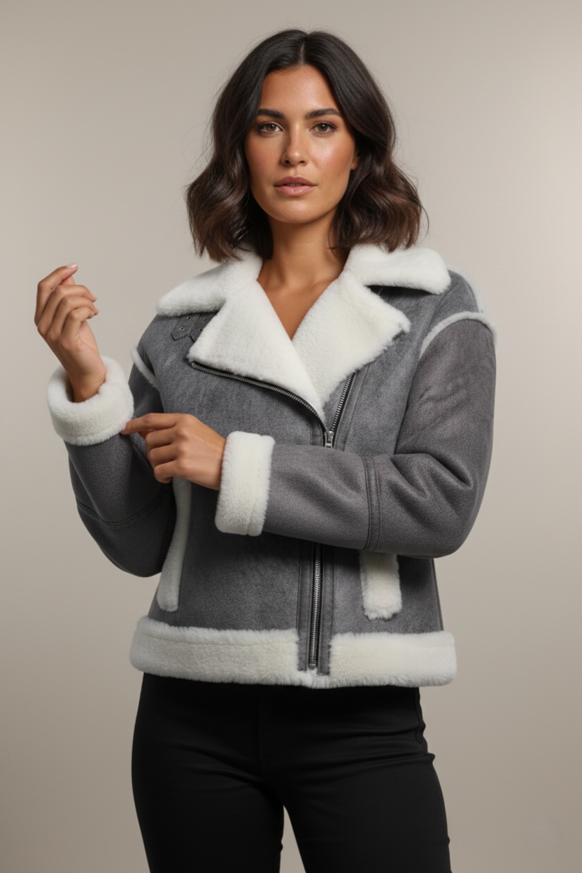 Claudia Vintage Sheepskin Jacket