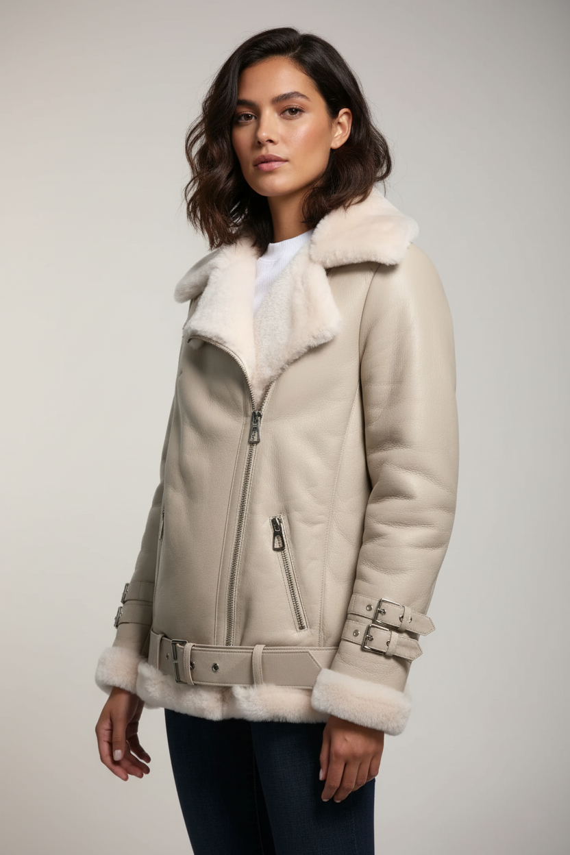 Serena Shearling B-3 Jacket