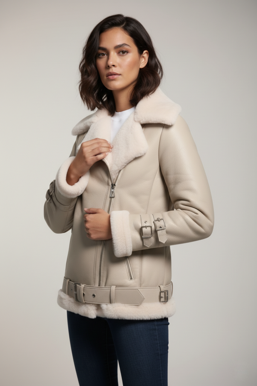 Serena Shearling B-3 Jacket