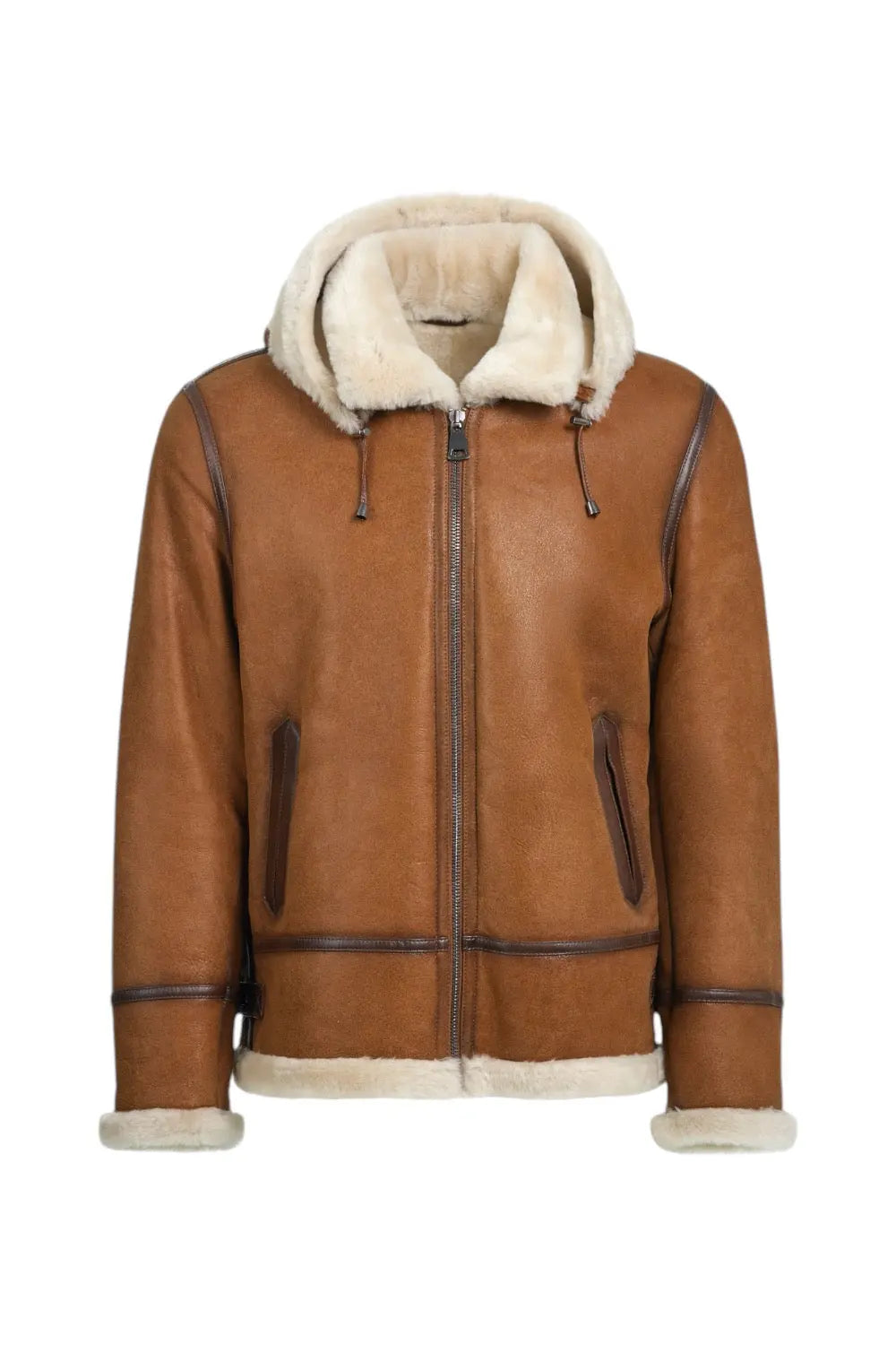 Giuseppe Hooded Sheepskin Jacket Spellezo