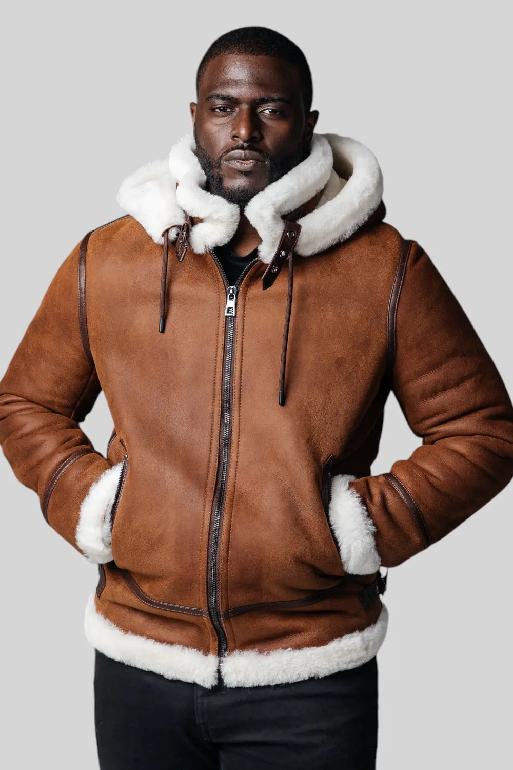 Remo Hooded Sheepskin Jacket Spellezo