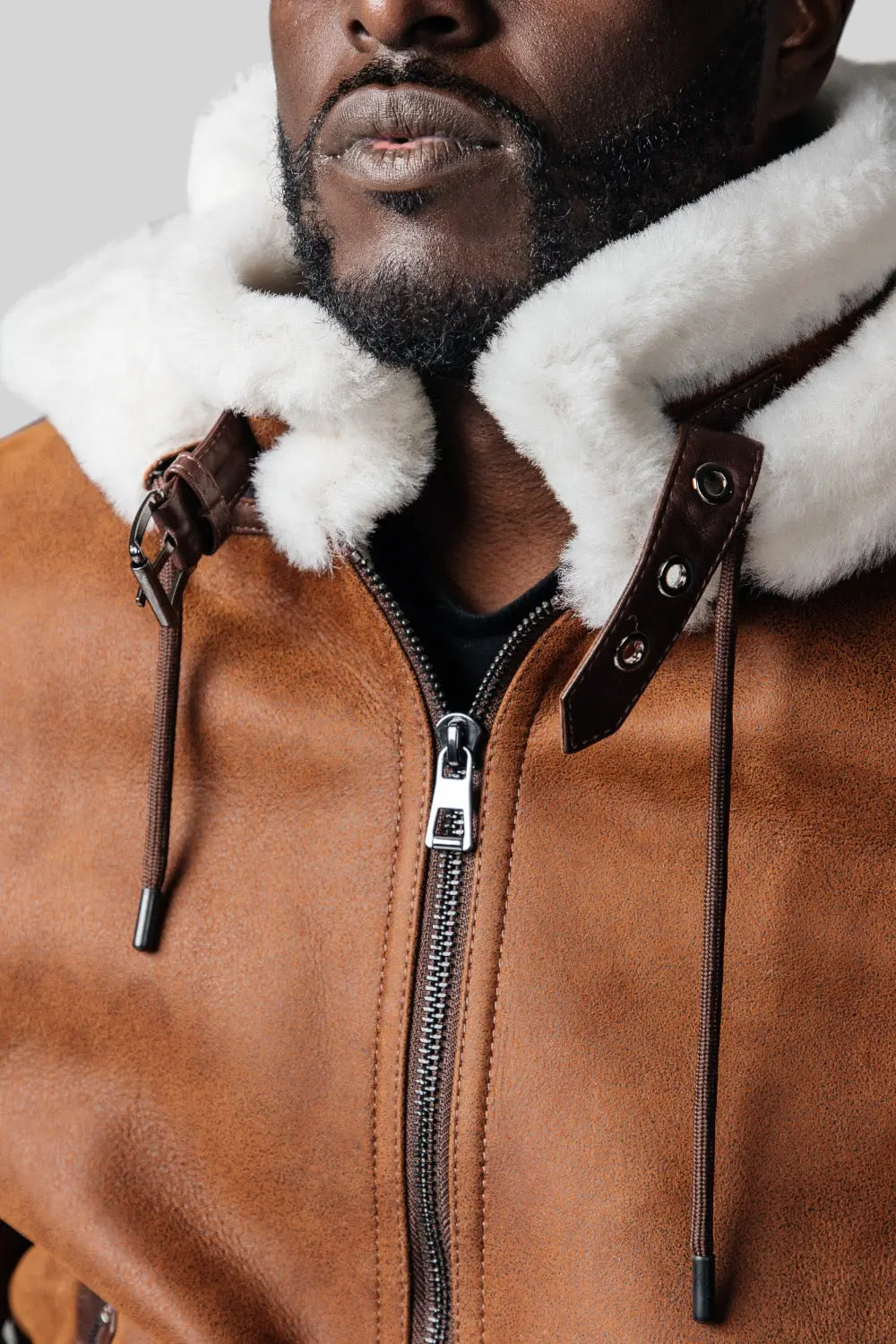 Remo Hooded Sheepskin Jacket Spellezo