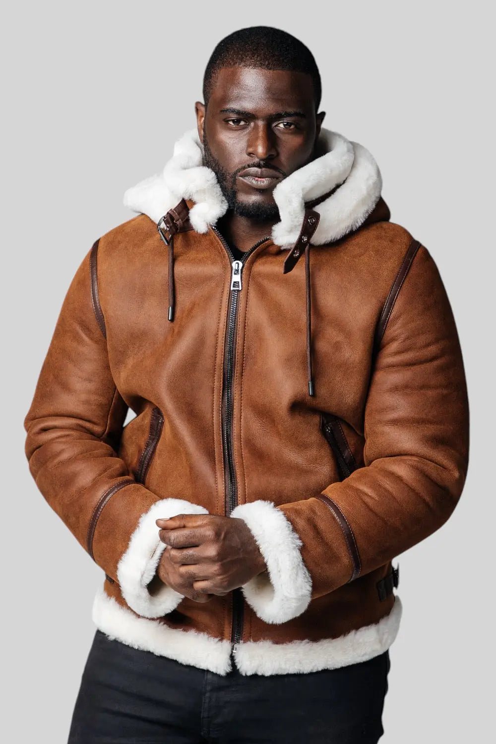 Remo Hooded Sheepskin Jacket Spellezo