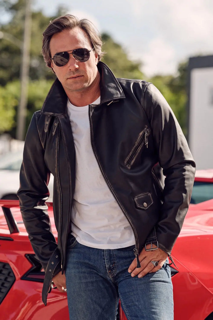 Daniele Vintage Leather Jacket Spellezo