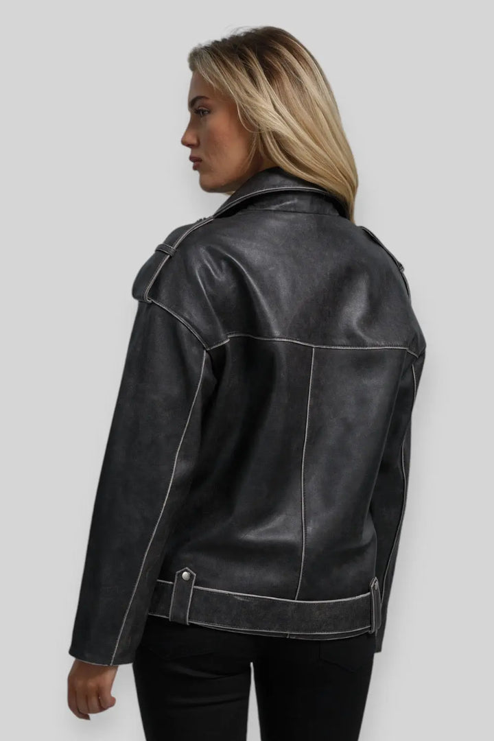 Daniela Vintage Leather Jacket Spellezo